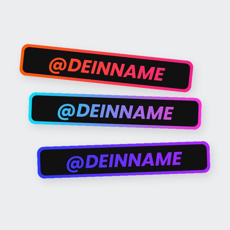 Personalisierte Instagram-Sticker mit deinem Namen