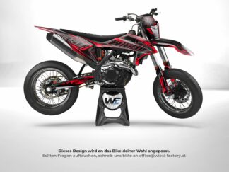Spark Supermoto Dekor in Rot am Bike